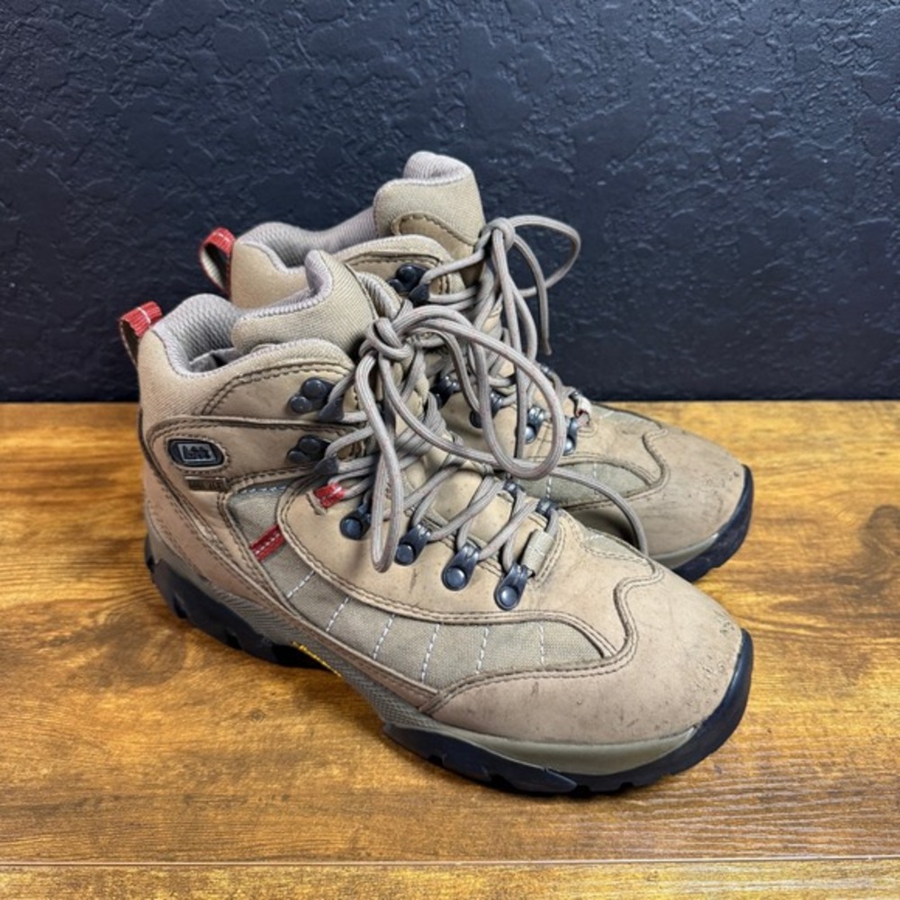 REI Monarch II GTX 552336‎ Walnut Leather Gore-Tex Hiking Boots Womens 7.5